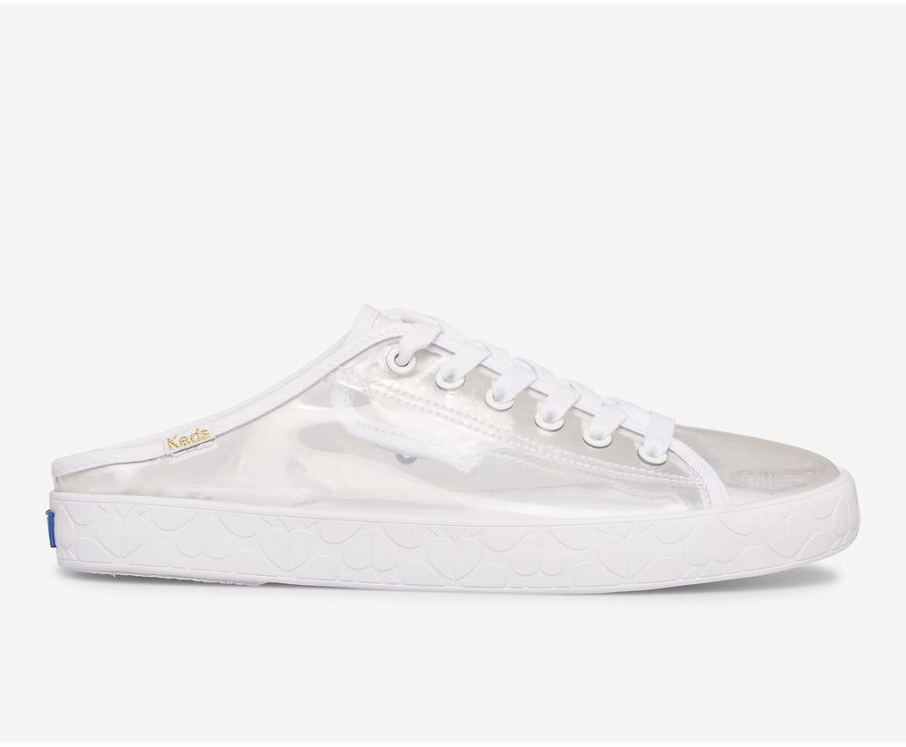 Women's Keds x kate spade new york Kickstart Slip Ons White 6012849FB - South Africa